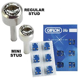CAFLON BLU Stud reg silver april crystal